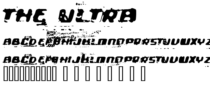 The Ultra font